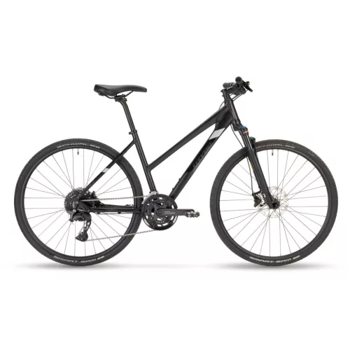 Stevens cross trekking kerékpár 6X, női, L54, stealth black  