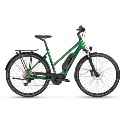 Stevens elektromos trekking kerékpár E-Bormio, női, L46, metallic green  