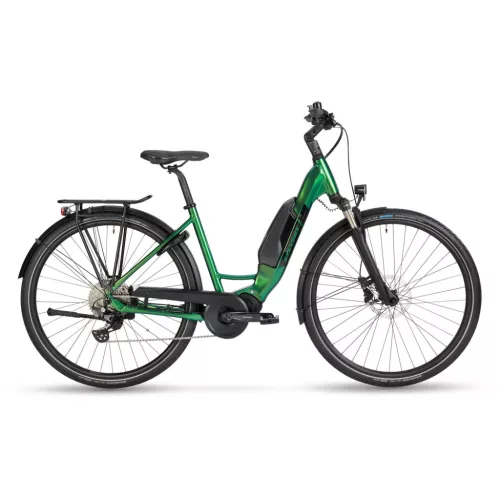 Stevens elektromos trekking kerékpár E-Bormio, unisex, F46, metallic green  