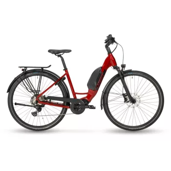   Stevens elektromos trekking kerékpár E-Bormio Luxe, unisex, F52, metallic red  