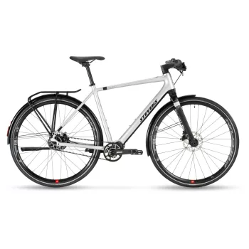   Stevens elektromos light assist városi kerékpár E-Strada 7.3.4 FEQ, unisex, 59, vogue silver black  