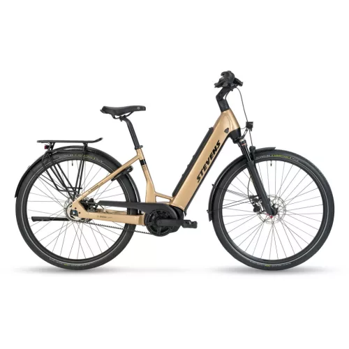 Stevens elektromos városi kerékpár E-Brione Luxe, unisex, F56, golden sand  
