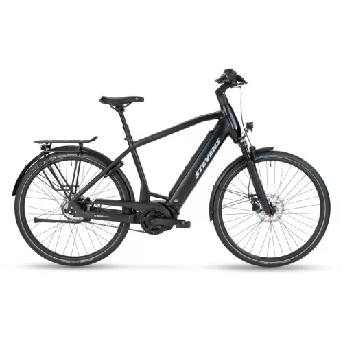 Stevens elektromos városi kerékpár E-Courier Luxe, férfi, G55, stealth black  