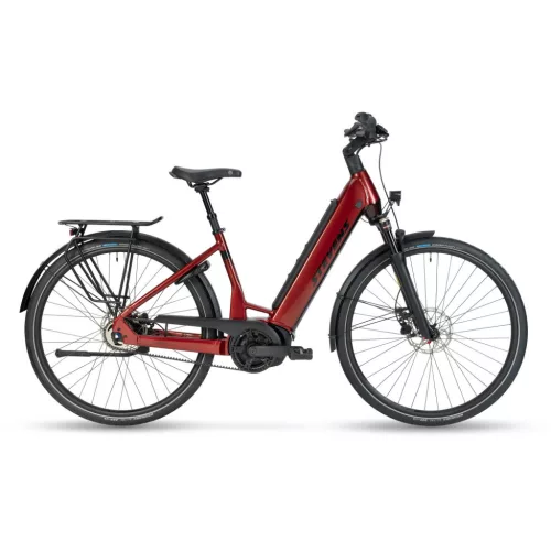 Stevens elektromos városi kerékpár E-Courier Luxe, unisex, F52, burgundy  