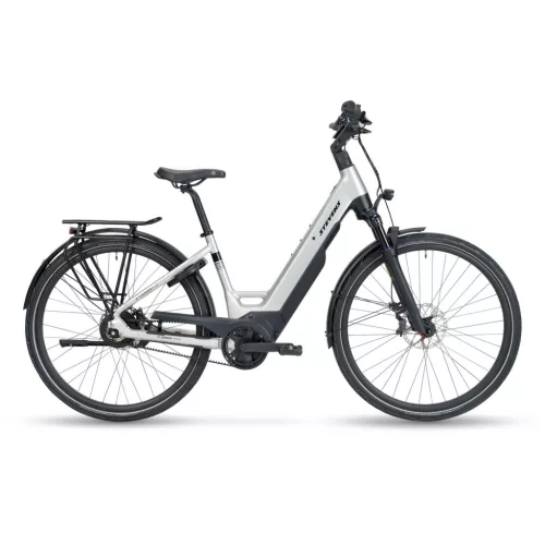 Stevens elektromos városi kerékpár E-Courier Plus, unisex, F56, electric silver  