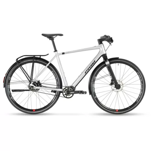Stevens elektromos light assist városi kerékpár E-Strada 7.3.4 FEQ, unisex, 56, vogue silver black  