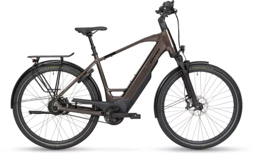 Stevens elektromos városi kerékpár E-Courier 7.8.1 Plus, férfi, 55, steel clay  