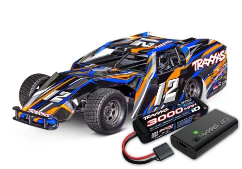 Traxxas slash módosított bl-2s kék 1/10 dirt oval racer RTR