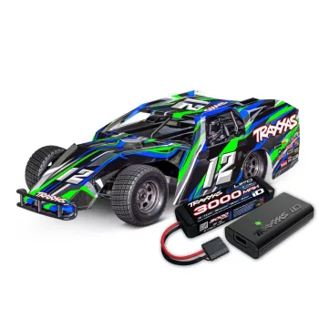   Traxxas slash módosított bl-2s zöld 1/10 dirt oval racer RTR
