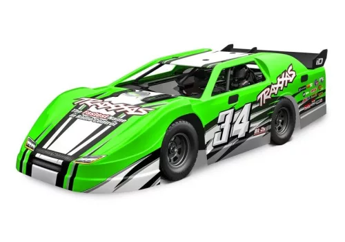Traxxas slash módosított bl-2s zöld 1/10 dirt oval racer RTR