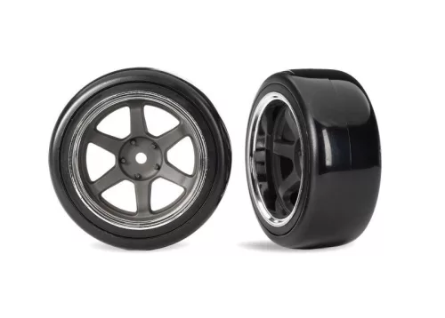 Drift gumiabroncs puha 1.9 6-küllős felni szürke hátul (2)