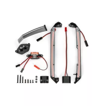 Alsó LED világítás, piros, TRAXXAS 4-TEC-hez