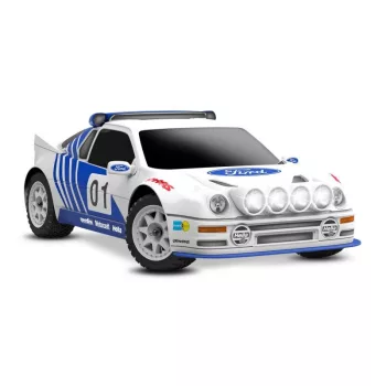   TRAXXAS MINI-Rally VXL-Power 4x4 fehér Ford RS200 RTR Brushless, HD alkatrészek, 2S LiPo/töltővel