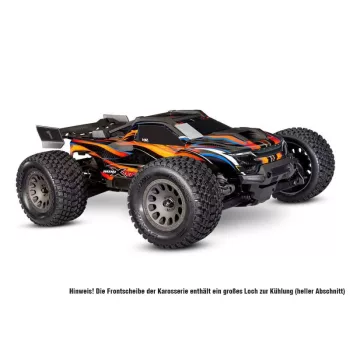   Traxxas mini-xrt 3s-power 4x4 narancs 1/16 Monster Truck RTR Brushless, HD alkatrészekkel, 2S lipo/töltővel