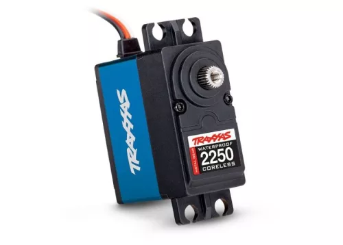 Digitális, nagy nyomatékú 330 szervo, fémfogaskerekes, vízhatlan TRAXXAS, brushless, 23,8 kg/6 V, 0,19 mp/60°