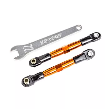   Dőlésszögállító összekötő 7075-T6 alumínium naracssárga 67mm első bal/jobb TRAXXAS Bandit, Drag Slash