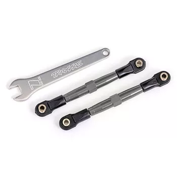   Kerékösszekötő rúd 7075-T6 alumínium szénszürke 75mm első bal/jobb TRAXXAS Bandit, Drag Slash