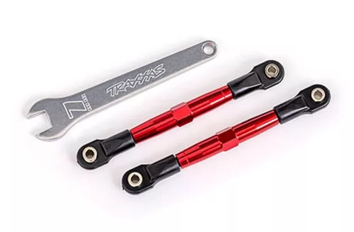 Kerékösszekötő rúd 7075-T6 alumínium piros 75mm első bal/jobb TRAXXAS Bandit, Drag Slash