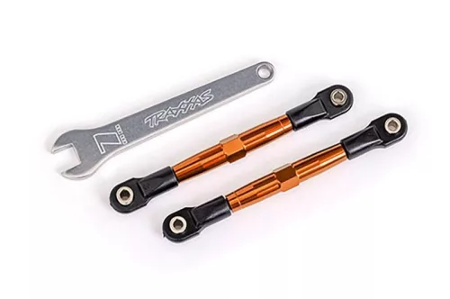 Kerékösszekötő rúd 7075-T6 alumínium narancssárga 75mm első bal/jobb TRAXXAS Bandit, Drag Slash