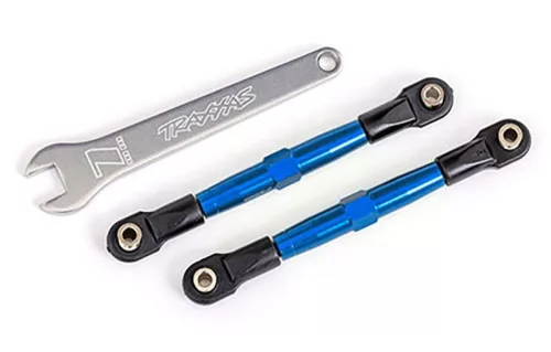 Kerékösszekötő rúd 7075-T6 alumínium kék 75mm első bal/jobb TRAXXAS Bandit, Drag Slash