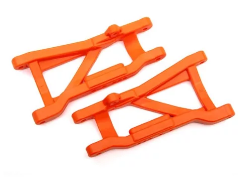 Erősített hátsó lengőkarok, narancssárga színben (2) TRAXXAS Slash, Nitro Rustler és Slash modellekhez