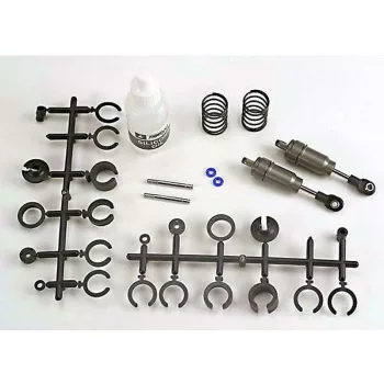   Nagy átmérőjű lengéscsillapítók S rugókkal (teflon és titán) (2) TRAXXAS 4-Tec 2.0&3.0