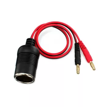 adapter-kábel szivargyújtóhoz/4mm csatlakozó 12V