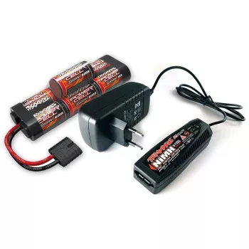 AC-Lader 230V & NiMH 7-Zellen Hump 3000mAh 8,4V Set
