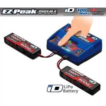 EZ-Peak Dual Schnell-Lader 2x4A & 2x LiPo 5000mAh 3s 25C Set