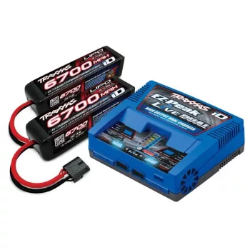 EZ-Peak Live Dual Lader 26A & 2x LiPo 6700mAh 4s 25C Set