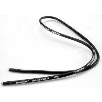   szilikon-kábel 12-nySzilikon kábel 12-es méretű fekete 650mm TRAXXASomás fekete 650mm