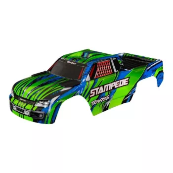 Stampede 2WD zöld, clipless karosszéria