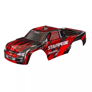 Stampede 2WD piros, clipless karosszéria