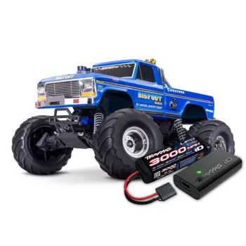   Traxxas bigfoot original no.1 1/10 2wd mt RTR np825 BL-2S (2827X akkuval és 2920 töltővel)
