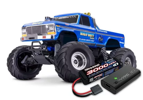 Traxxas bigfoot original no.1 1/10 2wd mt RTR np825 BL-2S (2827X akkuval és 2920 töltővel)
