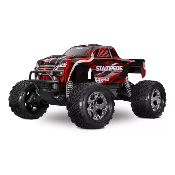TRAXXAS Stampede 1/10 2WD Monster-Truck piros RTR