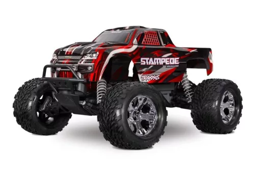 TRAXXAS Stampede 1/10 2WD Monster-Truck piros RTR