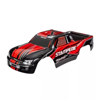 karosszéria Stampede piros matricával