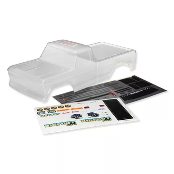   SLVR Bigfoot No. 1 átlátszó karosszéria TRAXXAS matricával