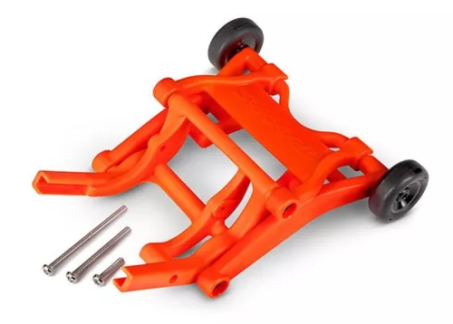 Támasztókerék, narancssárga, TRAXXAS 2WD és VXL Bandit, Rustler, Slash, Stampede modellekre, szerelve