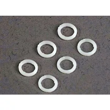 SLVR alátétgyűrűk műanyag fehér 5x8x1mm (6)