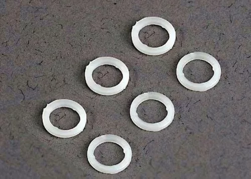 SLVR alátétgyűrűk műanyag fehér 5x8x1mm (6)