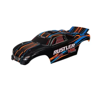 Rustler VXL narancssárga karosszéria TRAXXAS matricával