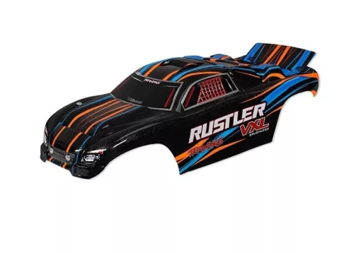 Rustler VXL narancssárga karosszéria TRAXXAS matricával