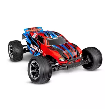 TRAXXAS Rustler piros 1/10 2WD Stadium-Truck RTR