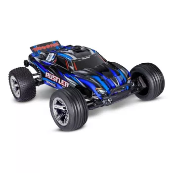 TRAXXAS Rustler 1/10 2WD Stadium-Truck kék RTR