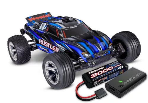 Traxxas rustler 1/10 2wd stadium-truck kék RTR