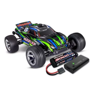 Traxxas rustler 1/10 2wd stadium-truck zöld RTR