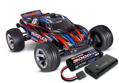 Traxxas rustler 1/10 2wd stadium-truck piros RTR