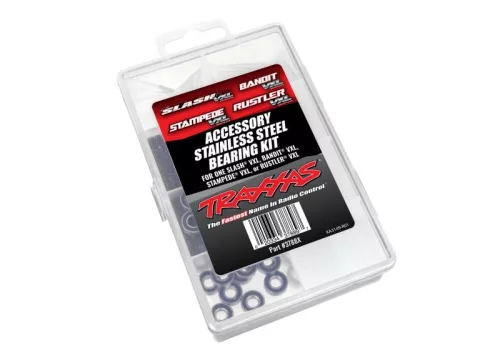 SLVR rozsdamentes acél golyóscsapágy készlet 2WD VXL komplett Traxxas Slash VXL, Bandit VXL, Stampede VXL, Rustler VXL-hez